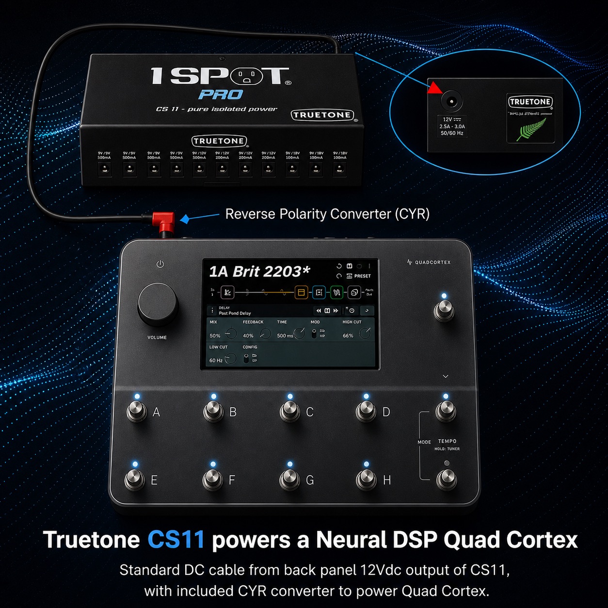 Powering Quad Cortex